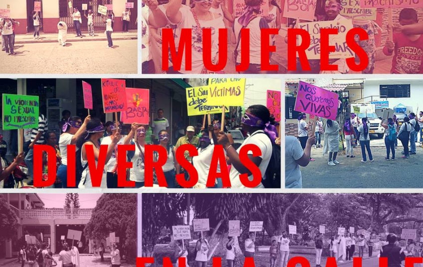 Acción pública de mujeres y feministas en Santander de Quilichao (Valle del Cauca)